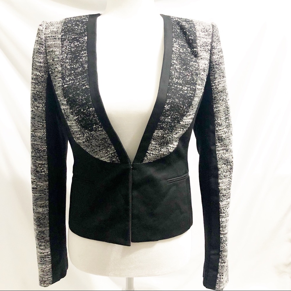 BCBGMaxAzria Dallin Tweed Tailored Blazer